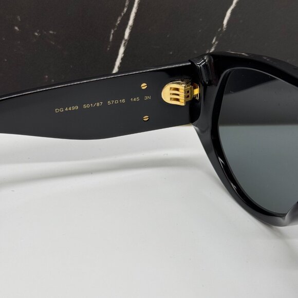 NEW DOLCE&GABBANA DG4499 501/87 BLACK SUNGLASSES DG4499 50187 EYEWEAR - Picture 7 of 9
